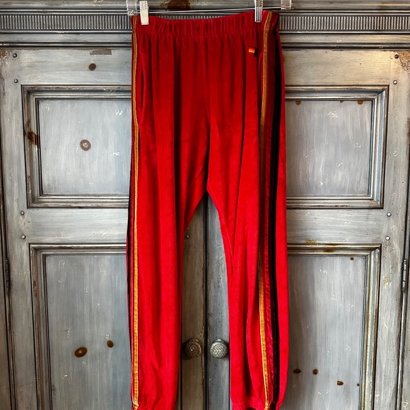 Aviator Nation Classic Velvet Sweatpants in Red Size M - Picture 5 of 15